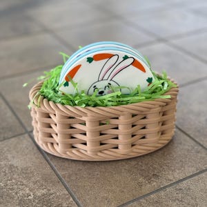 Easter Coaster Set Cute Spring Drink Coasters Bunny Peeps Easter Basket Design