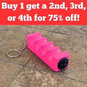 Fidget Toy Clicker Stick Keychain Satisfying Click Toy for Stress & Focus Fidget Keychain Sensory Toy