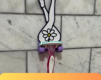 Funny Razor Holder • No-Drill Bathroom Hook • Quirky Butt-Shaped Wall Mount
