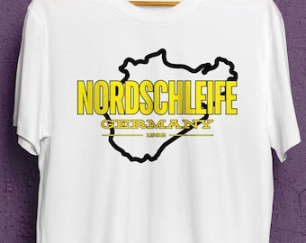 NORTH LOOP. Heavyweight crewneck t-shirt for kart drivers, race drivers, sim racers and motorsport enthusiasts.