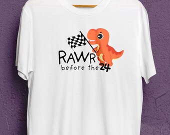 RAWR Before The 24. Funny Heavyweight Crewneck T-shirt for kart drivers, race drivers, sim racers and motorsport enthusiasts.