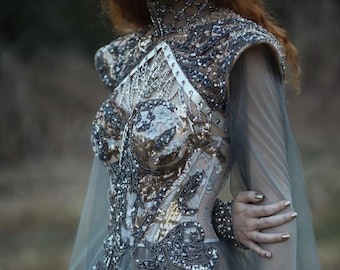 Armored wedding dress hotsell