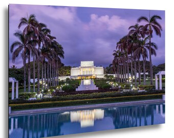 Laie Hawaii Temple Sunrise Print: Temple Photography, Unique Wall Art