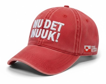 Gorra bordada en 3D "Nu det NUUK!" – Gorra bordada "Make America Go Away Groenlandia"