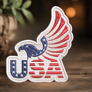 American Patch Embroidered, Iron on, Sew On Patch, 4th Of July Embroidered Patch, America Patch, Independence&#39;s Day, Patch For Hat