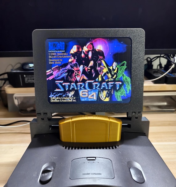 Screen for N64 3D Print Portable Display, 8 Inch Screen, LCD Mini Monitor with Stereo, for N64 Console 2 NTSC PAL