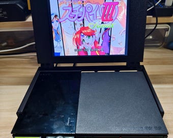 Pantalla para PS2, pantalla portátil impresa en 3D de 8 pulgadas, minimonitor LCD con estéreo, para consola Playstation 2, PS2 Slim, todas las series