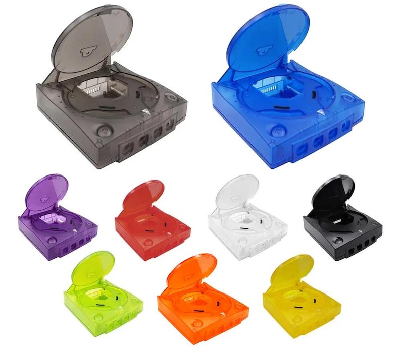 Replacement Plastic Shell Translucent Case for SEGA Dreamcast DC Retro ...