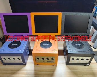 Pantalla portátil para GameCube, impresión 3D, 8 pulgadas, minimonitor LCD, CC 5 V con estéreo, para consola NGC, 4 colores
