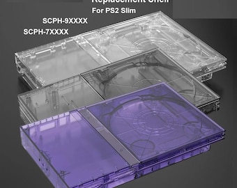 Carcasa protectora transparente de repuesto para PS2, accesorios para la consola PlayStation 2 Slim.