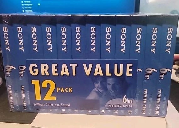 その他 Trans Atlantic Tunnel 12 [VHS] Sony VHS Tapes 12-pack T-120 VHS Blank Tape New Old Stock Sealed