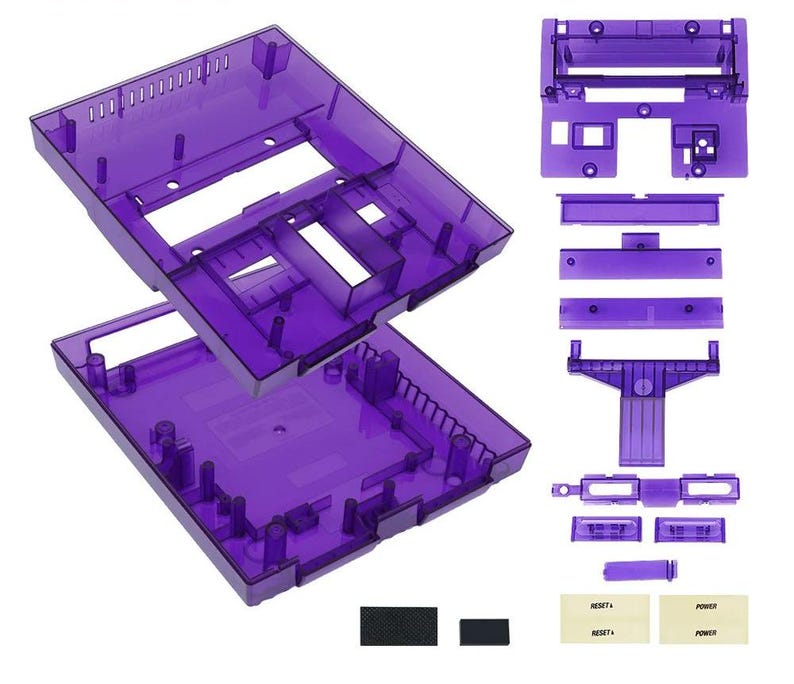 SNES Replacement Shell Transparent Case for Nintendo SNES Sfc US ...