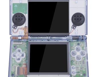 Carcasa completa de repuesto para Nintendo DS Lite, cubierta personalizada con botones y lente de pantalla para NDSL - Serie DSL transparente