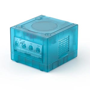 Gamecube NGC GC DOL-001 DOL101ゲームコンソール用アイスブルー交換用シェル透明ケース保護ハウジング