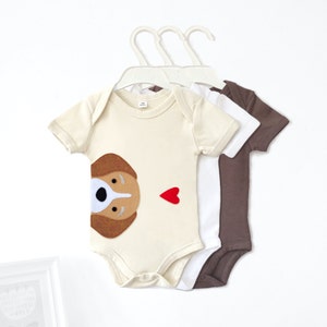 Beagle Organic Baby Bodysuit : Beagle Baby Gift, Beagle Baby Shower