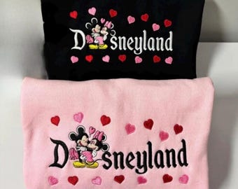 Bluza dla par Disneyland: haftowane Myszki Miki i Myszki Minnie