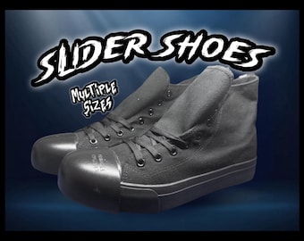 Haunt Slider Shoes for Scare Acting, Sliding and Costume- Fully Assembled No Setup Required Multiple Sizes