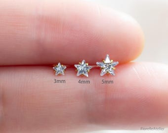 16G 18G 20G implantaatkwaliteit titanium, schroefdraadloze zirkonia, platte achterkant labret, push pin, kraakbeen tragus conch-helix, neusknop, goud/zilver