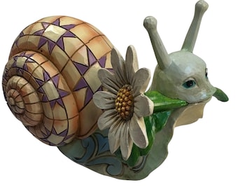 Jim Shore Snail With Daisy Garden New Gift Mothers Day