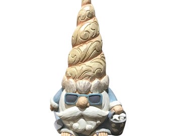 Jim Shore Gnome Beach Sand Coastal Ocean Solglasögon Sand Hink Sommar 15 cm Ny
