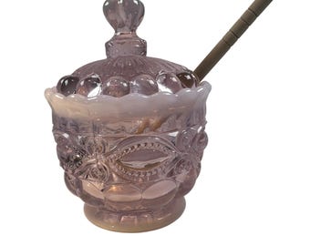 Mosser Eye Winker Honey Jar Pink Opal USA New