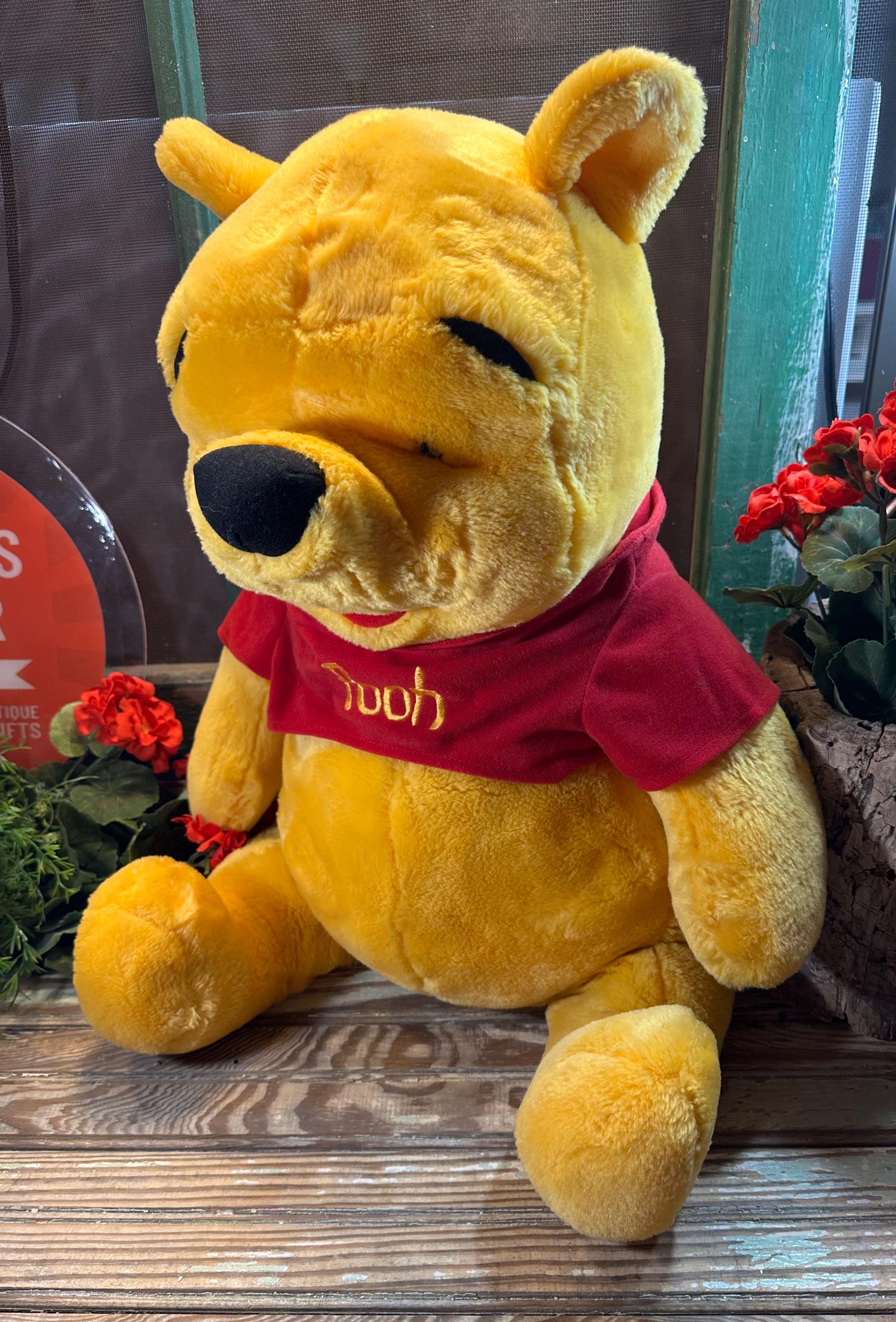 20"  Disney Winnie Pooh Bear Large Huge Plush Stuffed Animal Mattel 1980s