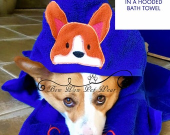 Corgi Hooded Bath Towel