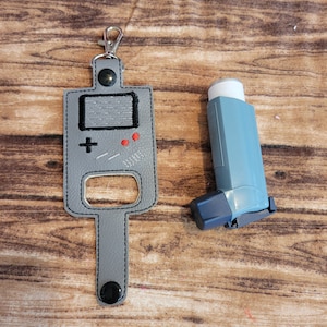 Gamer inhaler Holder Keychain, Boy GameInhaler holder case key fob