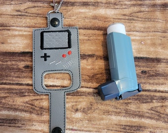 Gamer inhaler Holder Keychain, Boy GameInhaler holder case key fob