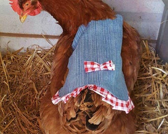 Chicken saddle, hen apron, hen back saver. Optional wing protector