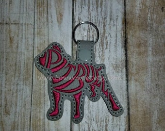Pitbull pit bull  breed  Keychain Key Fob Tag
