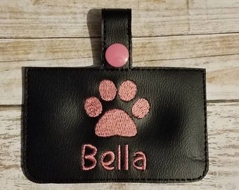 Dog crate name tag, identification label dog cage