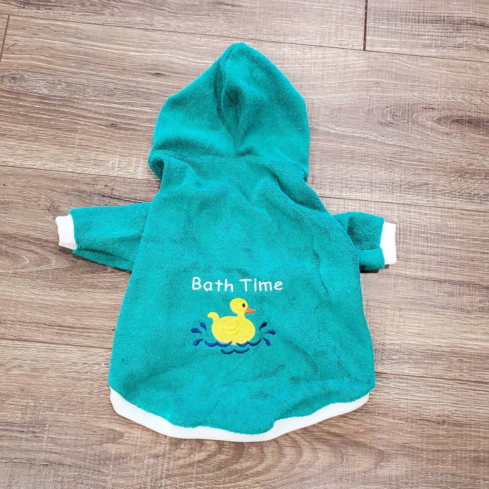 Terry Rubber Ducky Bathrobe for Dogs Etsy