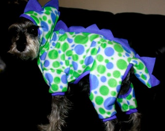 Dog Dinosaur Dragon Costume  Outfit Hooded Pajamas Dog halloween costume