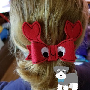 Crab,collar bow, paci leash or Hair Bow