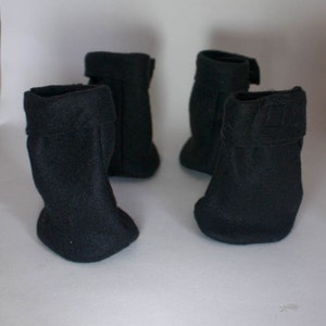 Protective Pet Boots, fleece dog boots, warm winter dog boots set