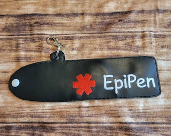 Epipen Holder Keychain, injection pen holder case key fob