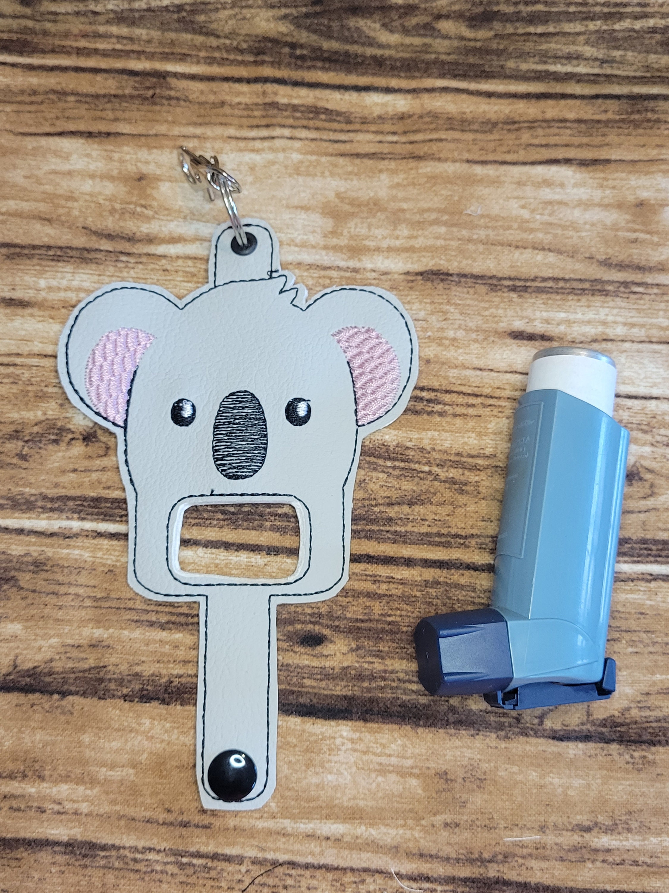 Vinyl Clip on Case Key Chain Wallet Inhaler Case Mask 