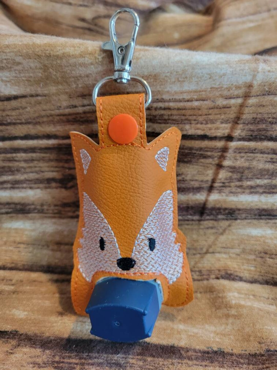 Fox Inhaler Holder Keychain, Cute Animal Inhaler Holder Case Key Fob - Etsy