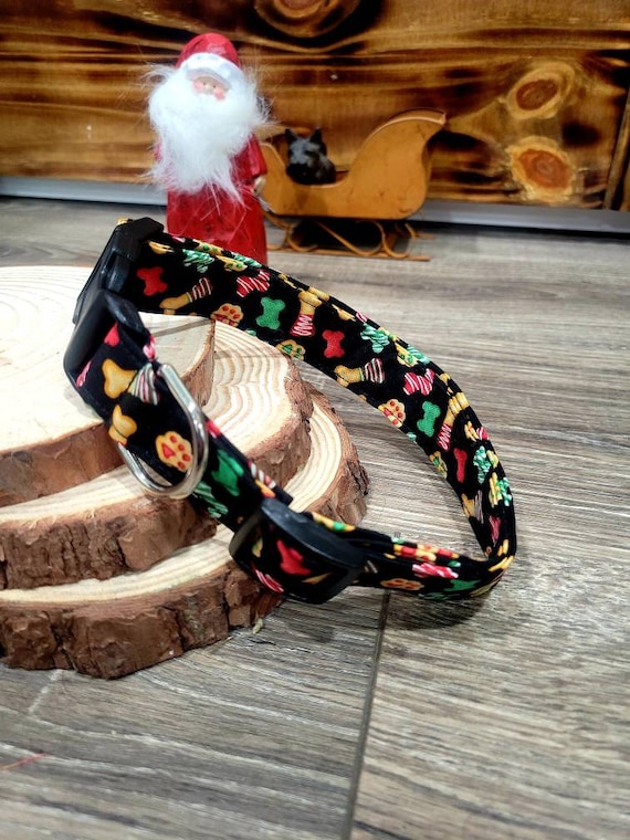 Christmas Cookie Dog Collar | Christmas Paw Dog Collar | Holiday Treat Dog Collar | Dog Christmas Dog Collar |