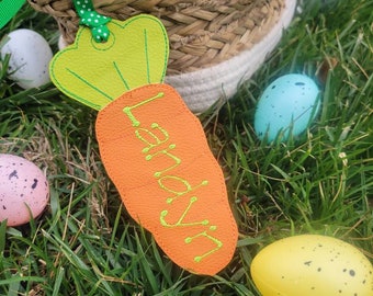 Easter Basket Tag | Personalized Carrot Tag | Personalized Easter Name Tag | Easter Custom Tag | Easter Gift Tag | Easter Carrot Name Tag