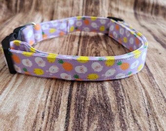 Easter dog Collar | Purple Carrot, Sheep, Chick Eggs Dog Collar | Spring Dog Collar | Easter Cat Collar |Spring Cat Collar