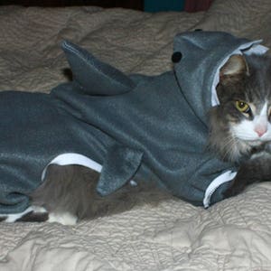 Pet Shark Outfit Hooded Pajamas