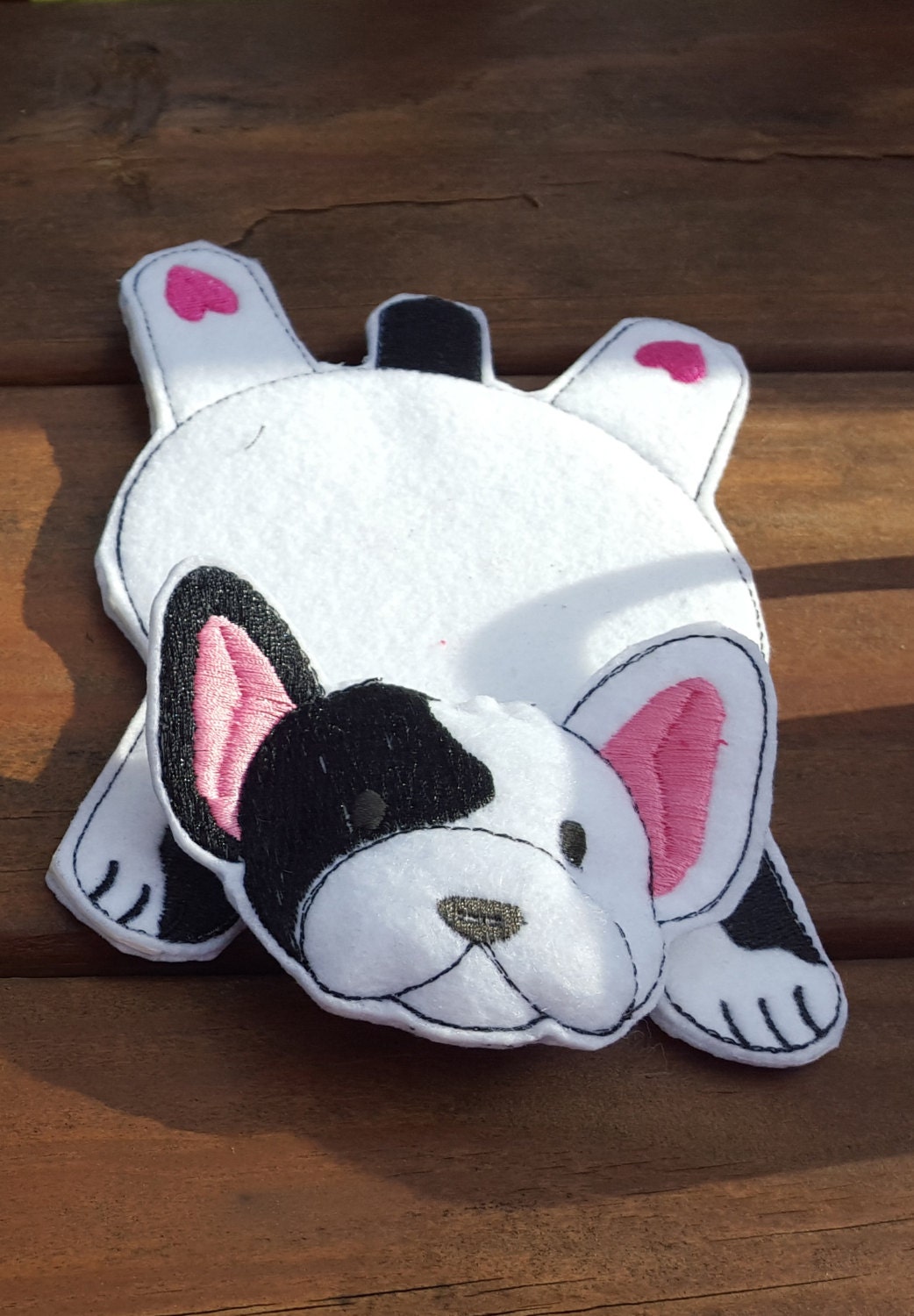 French Bulldog Frenchie Coaster Mug Rug Snack Mat - Etsy