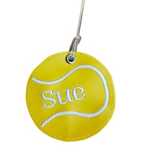 Personalized Tennis bag tag  | Bookbag personalized tag | Tennis Coach Team Equipment Name bag