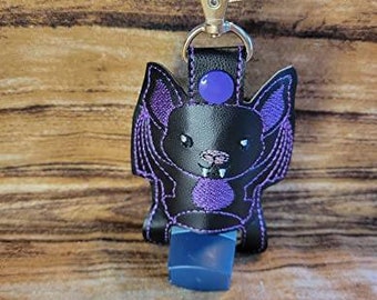 Bat inhaler Holder Keychain, Halloween bat Inhaler holder case key fob