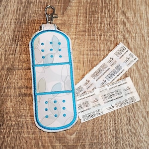 Bandage case keeper Keychain Key Fob Tag