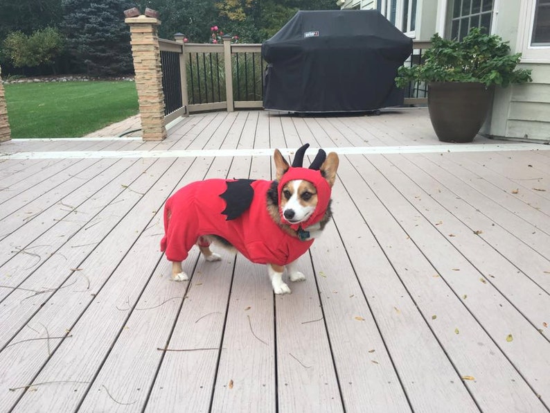 Devil Dog Costume Devil Pet Costume Dog Halloween Costume Etsy