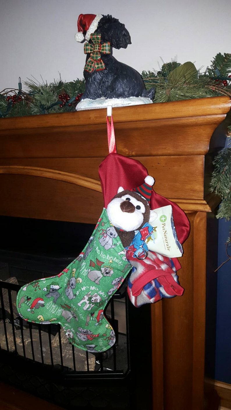 Christmas Dog Stocking Bone shaped dog stocking small or large image 5