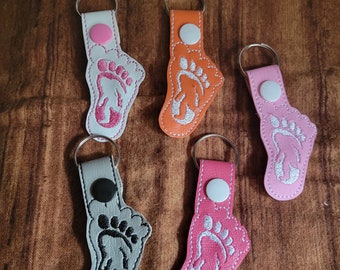 Bigfoot foot shaped  Keychain Key Fob Tag Key chain